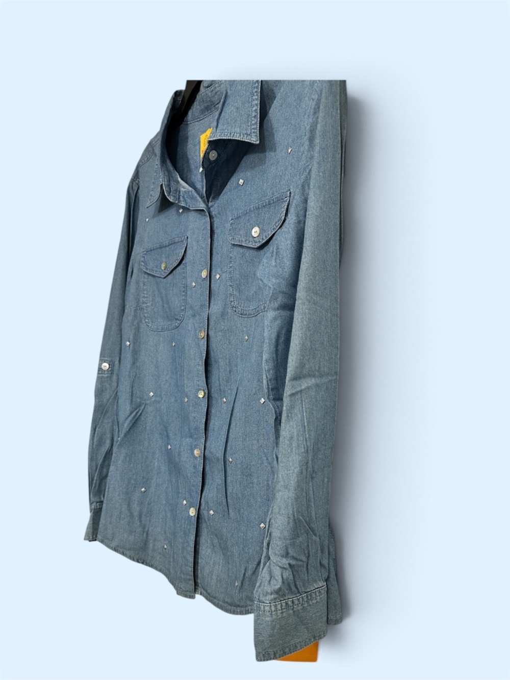 Ruby Rd Button up Shirt Size 12 Blue - Picture 3 of 8